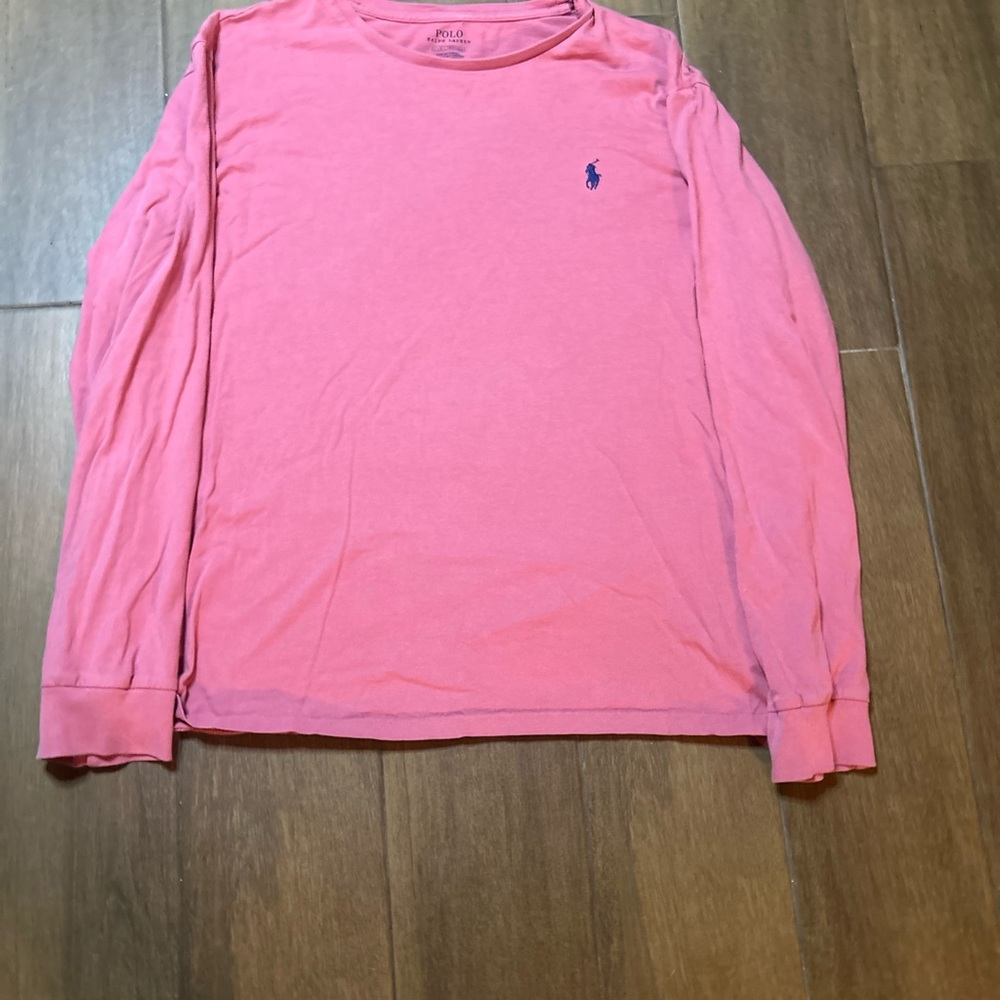 Polo by Ralph Lauren Rose Pink Crewneck Long Sleeve Top